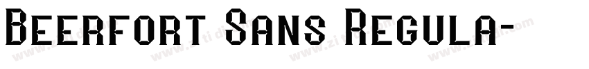 Beerfort Sans Regula字体转换